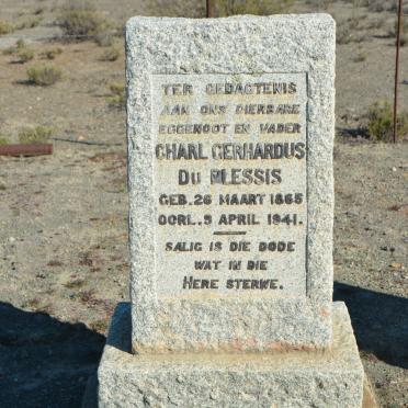 PLESSIS Charl Gerhardus, du 1865-1941
