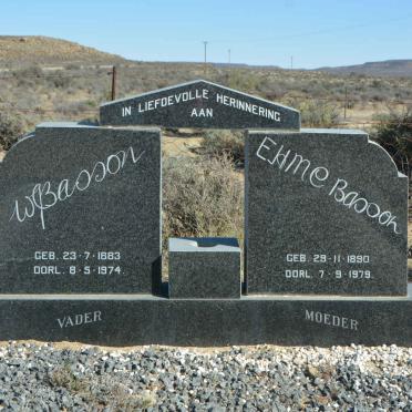 BASSON W.J. 1883-1974 &amp; E.H.M.C. 1890-1979