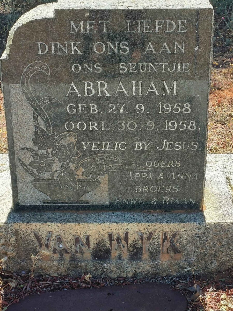 WYK Abraham, van 1958-1958