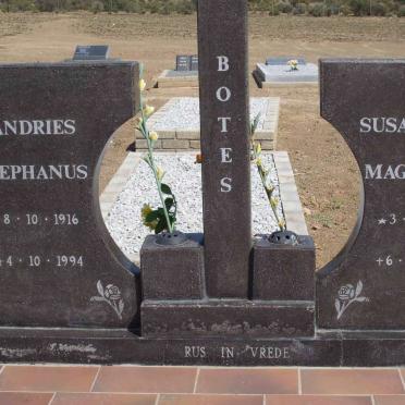 BOTES Andries Stephanus 1916-1994 &amp; Susanna Magdelena 1911-2001