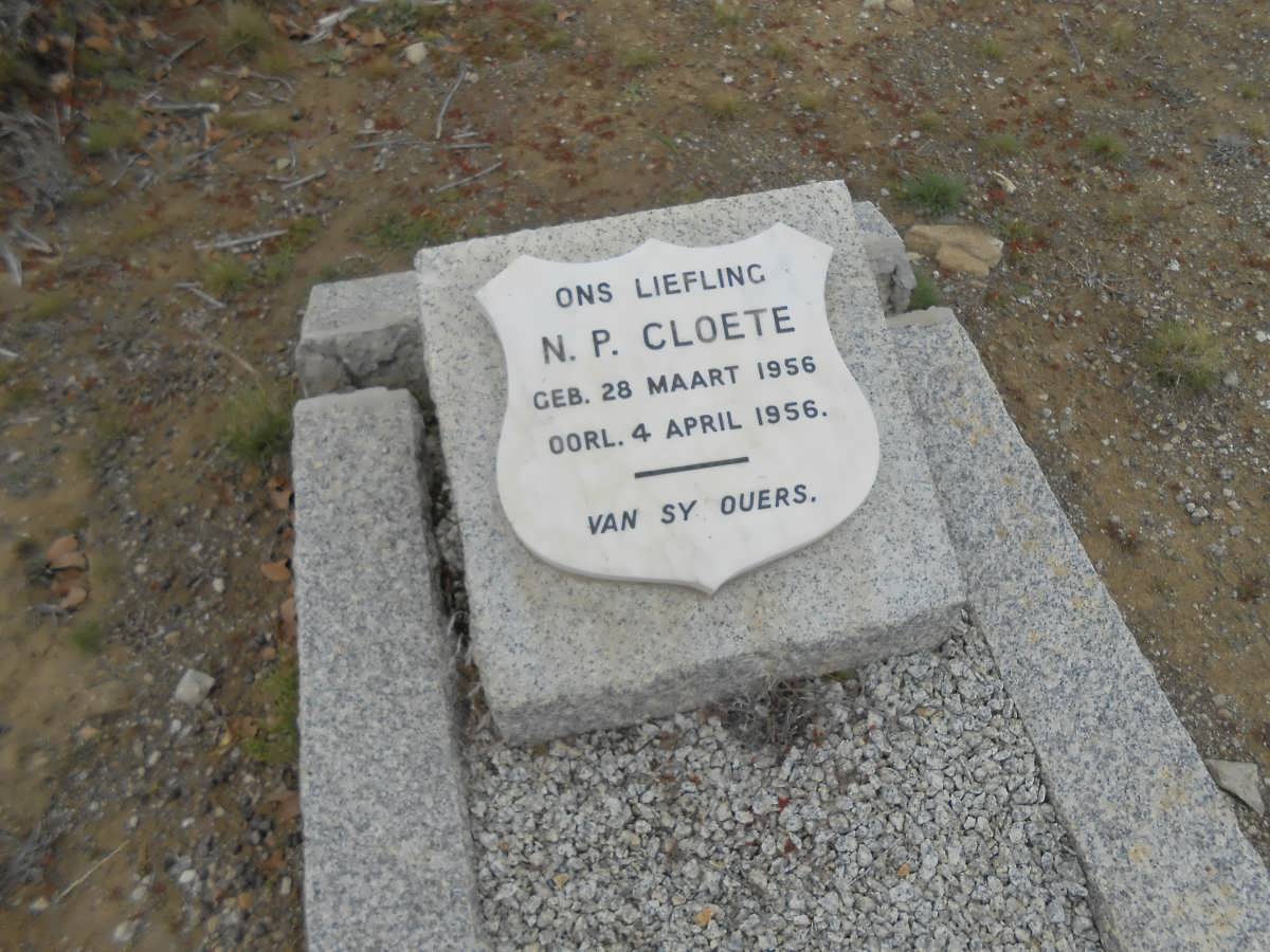 CLOETE N.P. 1956-1956