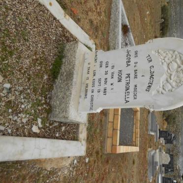 HOON Jacoba Petronella nee van WYK 1887-1952