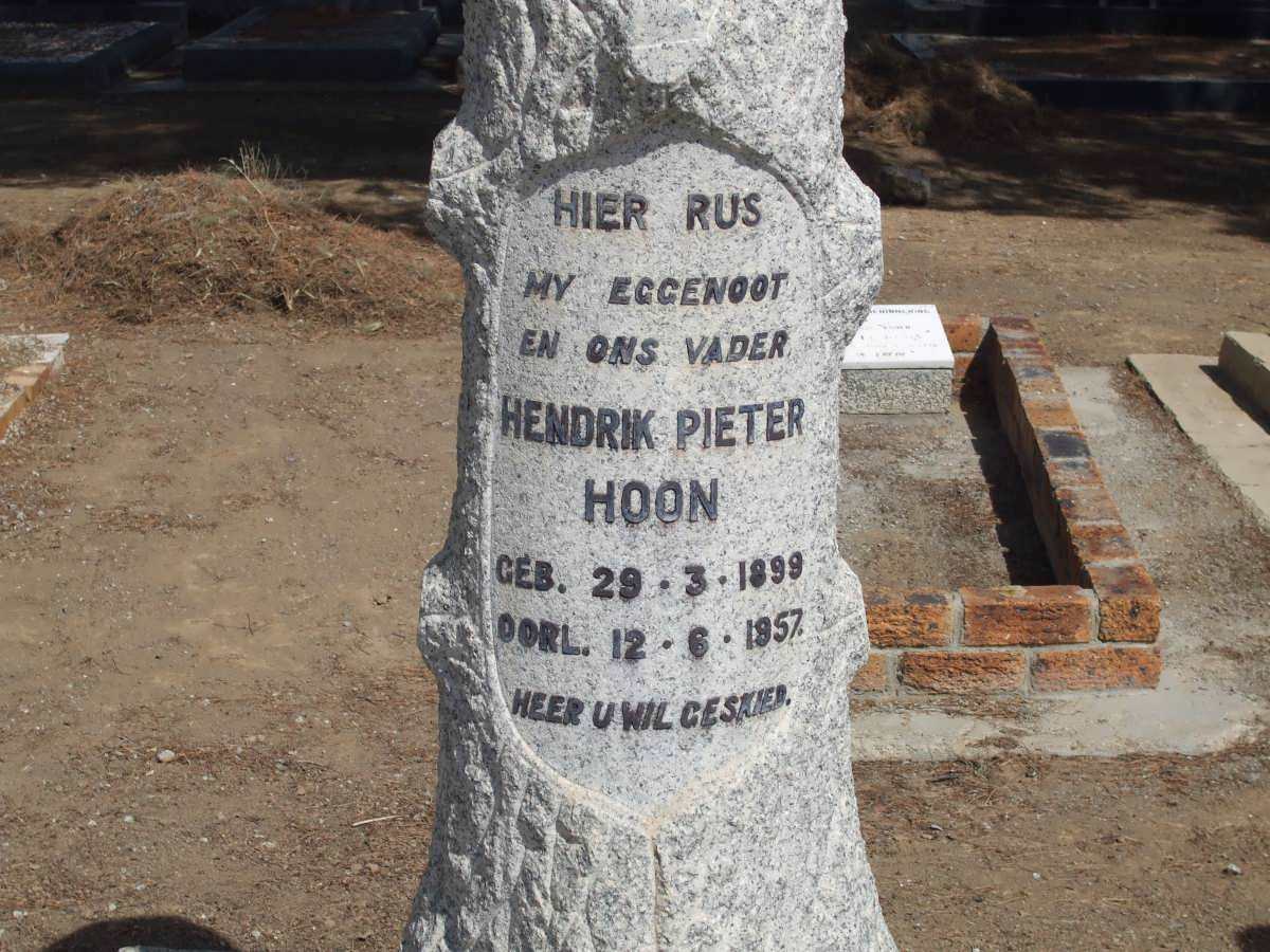 HOON Hendrik Pieter 1899-1957