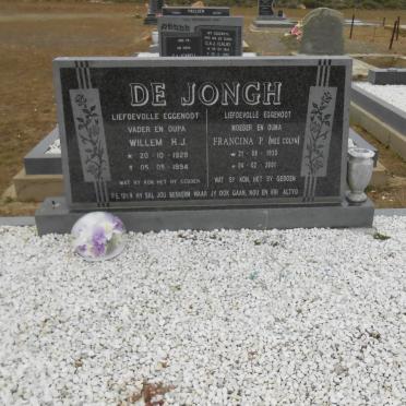 JONGH Willem H.J., de 1929-1994 &amp; Francina COLYN 1930-2001