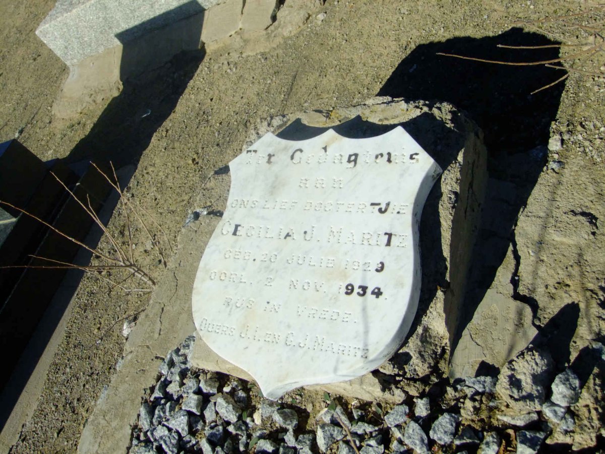 MARITZ Cecilia J. 1929-1934