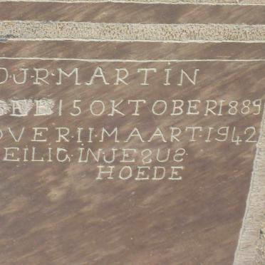 MARTIN D.J.R. 1889-1942