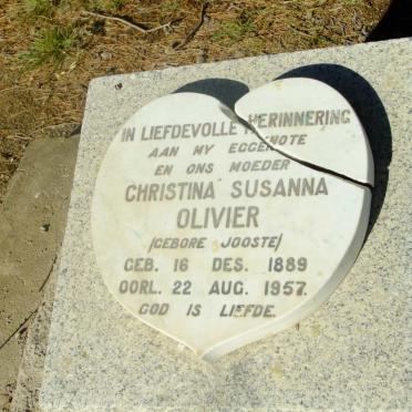 OLIVIER Christina Susanna nee JOOSTE 1889-1957