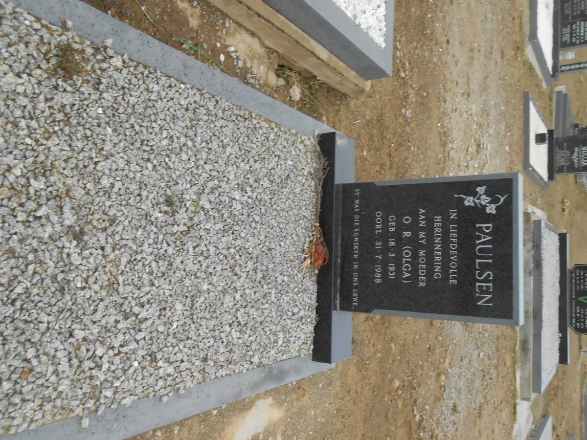 PAULSEN Olga R. 1931-1988