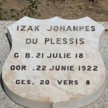 PLESSIS Izak Johannes, du 1864-1922