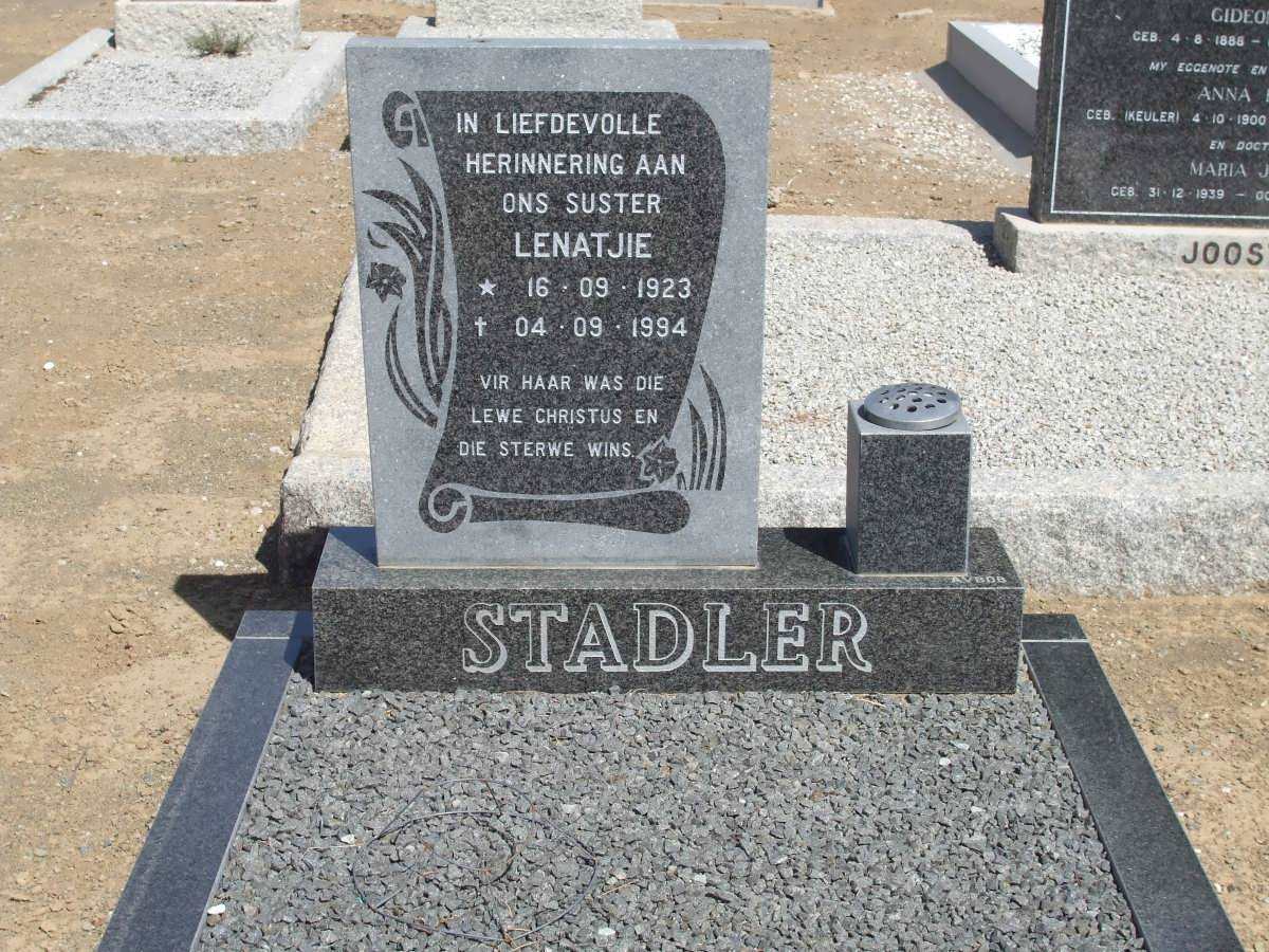 STADLER Lenatjie 1923-1994