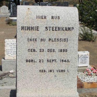 STEENKAMP Mimmie nee DU PLESSIS 1895-1945