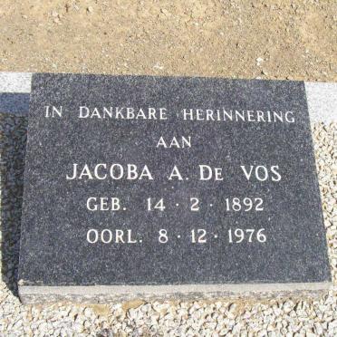 VOS Jacoba A., de 1892-1976