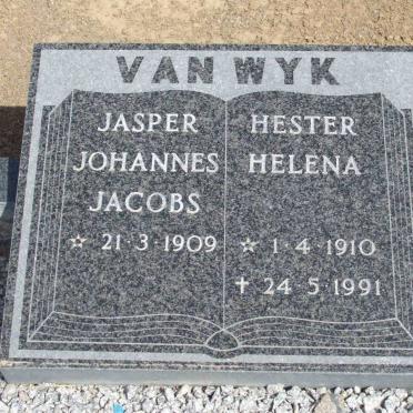 WYK Jasper Johannes Jacobs, van 1909- &amp; Hester Helena 1910-1991