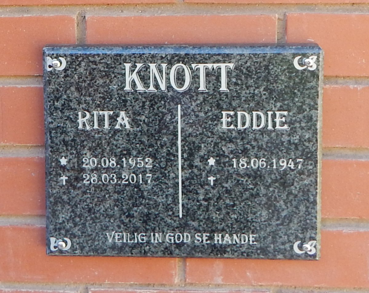 KNOTT Eddie 1947- &amp; Rita 1952-2017