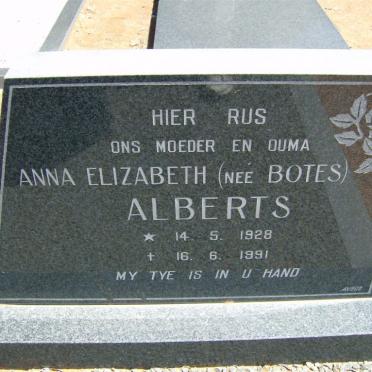 ALBERTS Stephanus Andreas 1916-1993 &amp; Anna Elizabeth BOTES 1928-1991