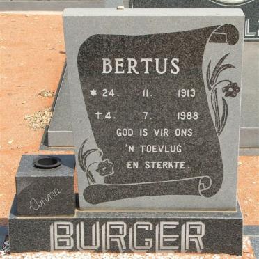 BURGER Bertus 1913-1988