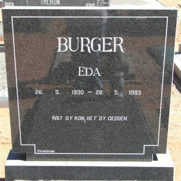 BURGER Eda 1930-1993