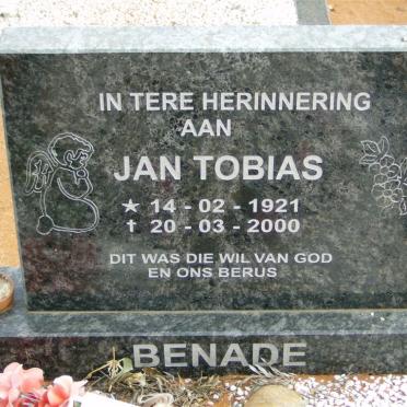 BENADE Jan Tobias 1921-2000
