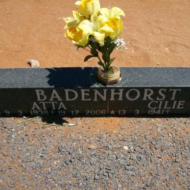 BADENHORST Atta 1938-2006 &amp; Cilie 1941-