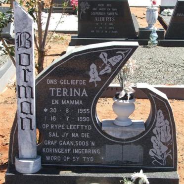 BORMAN Terina 1955-1990