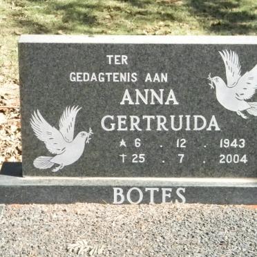 BOTES Anna Gertruida 1943-2004