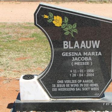 BLAAUW Gesina Maria Jacoba 1956-2004