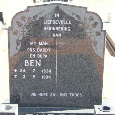 BURGER Ben 1934-1994