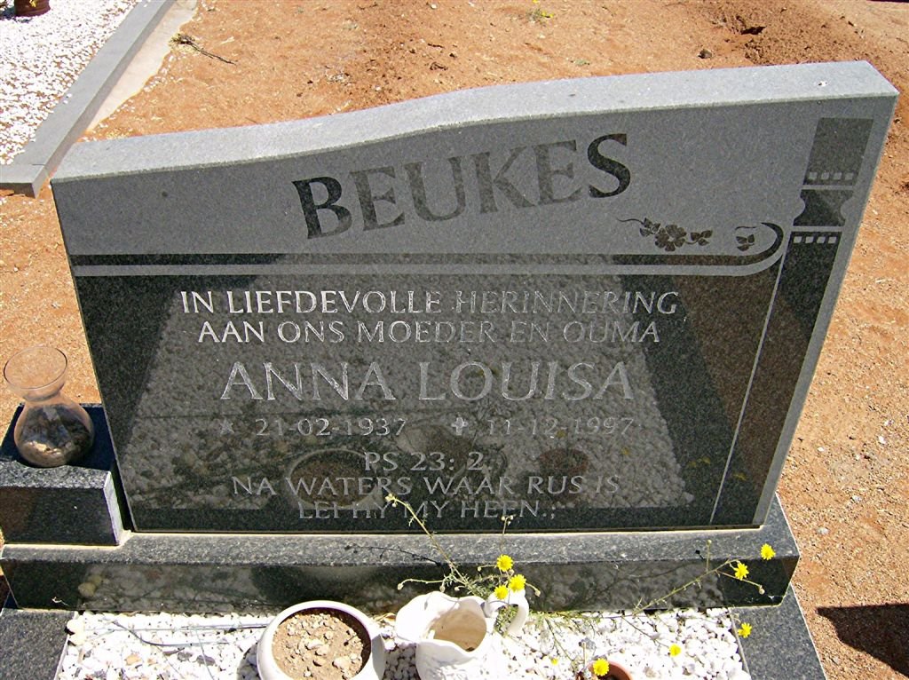 BEUKES Anna Louisa 1937-1997