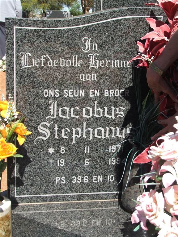 BURGER Jacobus Stephanus 1971-1994