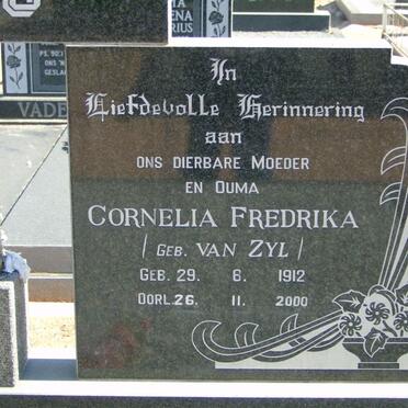 BUYS Cornelia Fredrika nee VAN ZYL 1912-2000