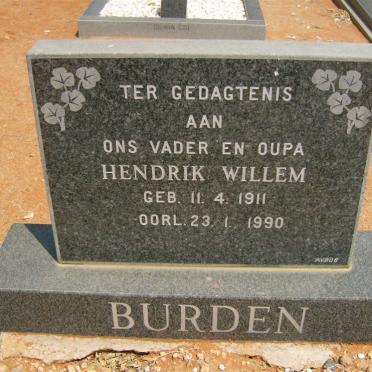 BURDEN Hendrik Willem 1911-1990