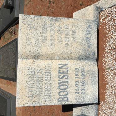 BOOYSEN Johannes Albertus nee LIEBENBERG 1919-1994