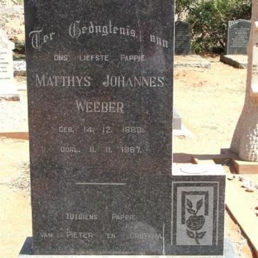 DAVIDTZ Matthys Johannes Weeber 1880-1967