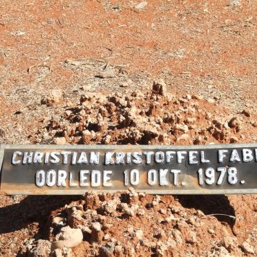 FABER Christian Kristoffel -1978