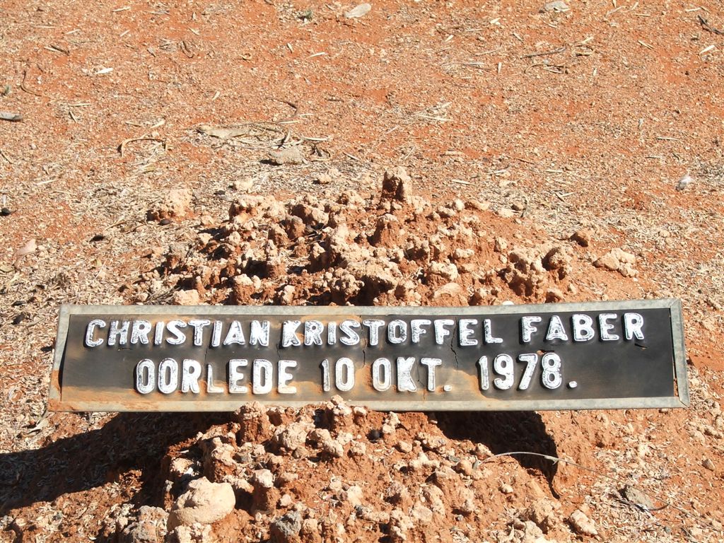 FABER Christian Kristoffel -1978