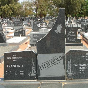 FITZGERALD Francis J. 1907-1985 &amp; Catharina M.S. KRUGER 1914-1981