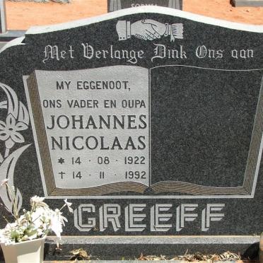 GREEFF Johannes Nicolaas 1922-1992