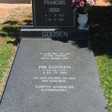 GOOSEN Francois 1973-1997 :: GOOSEN Pik 1941-2007