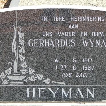 HEYMAN Gerhardus Wynand 1917-1997