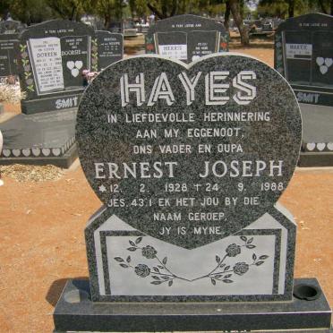HAYES Ernest Joseph 1928-1988