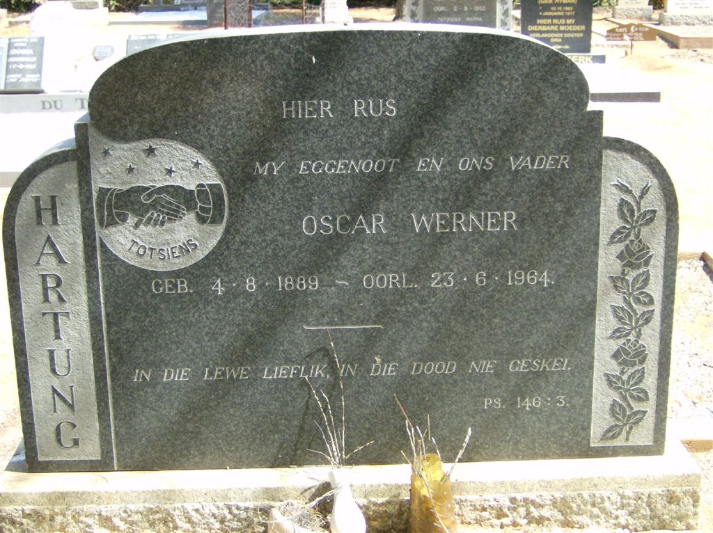 HARTUNG Oscar Werner 1889-1964