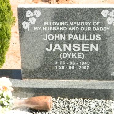 JANSEN John Paulus 1943-2007