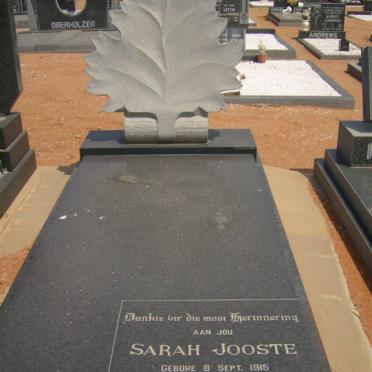 JOOSTE Sarah 1915-1984