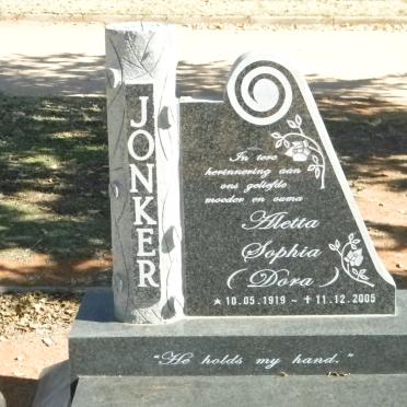 JONKER Aletta Sophia 1919-2005