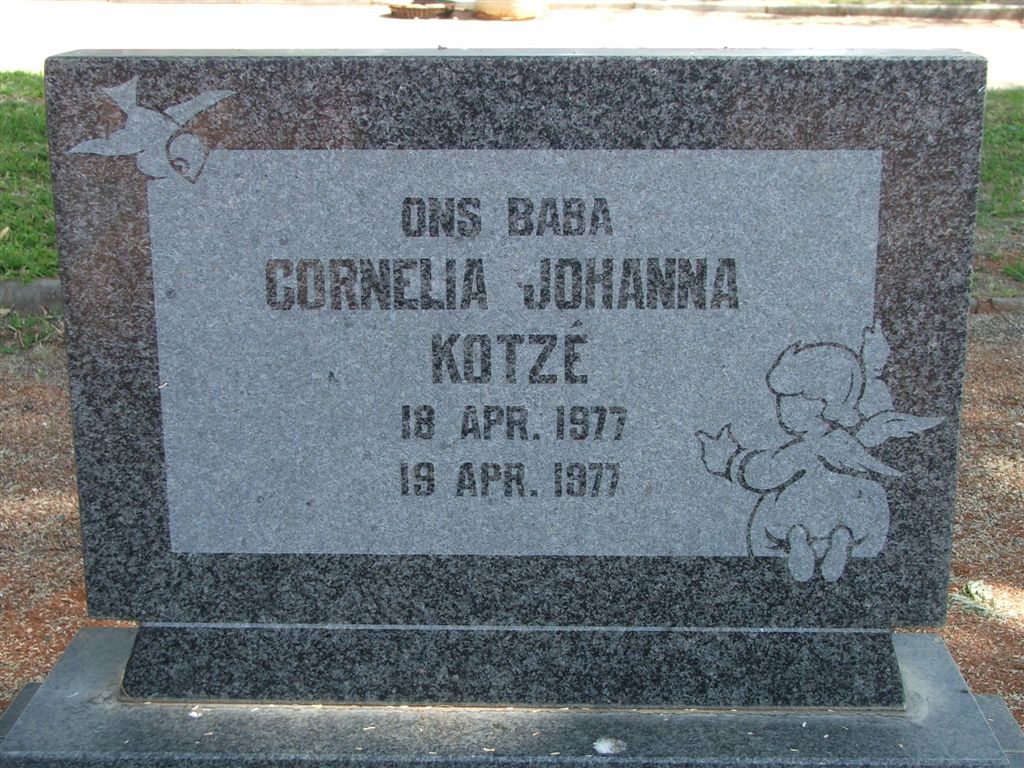 KOTZÉ Cornelia Johanna 1977-1977