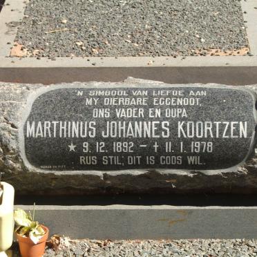 KOORTZEN Marthinus Johannes 1892-1978