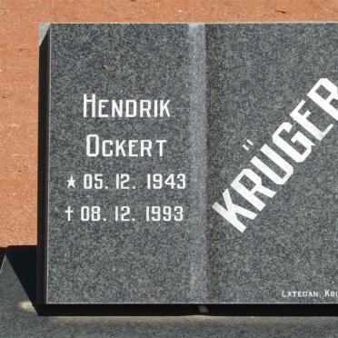 KRÜGER Hendrik Ockert 1943-1993