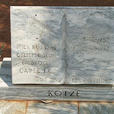 KOTZE Carel J.G. 1957-1983