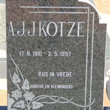 KOTZE A.J.J. 1910-1997