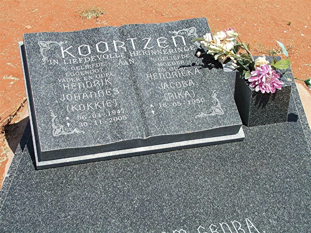 KOORTZEN Hendrik Johannes 1947-2005 &amp; Hendrieka Jacoba 1950-